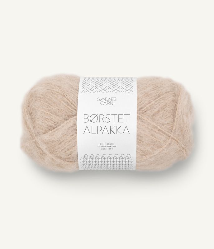 Børstet Alpakka 3021 Light Beige